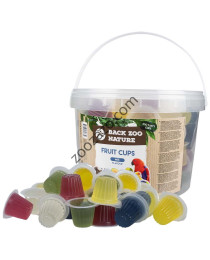 Плодови желирани лакомства за папагали, 100 бр. - Back Zoo Nature Fruit Cups Mix 